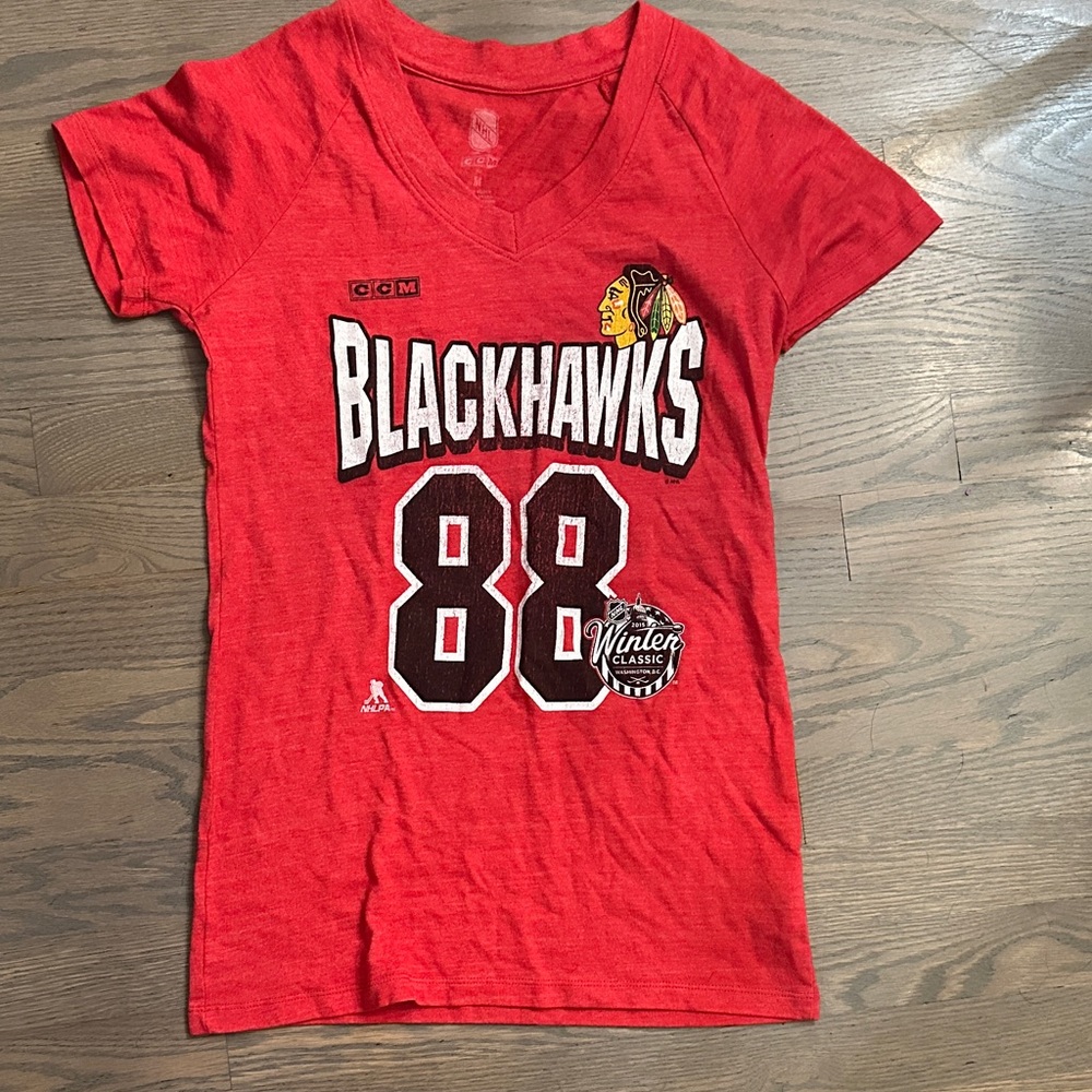 CCM Red Blackhawks Winter Classic Tee